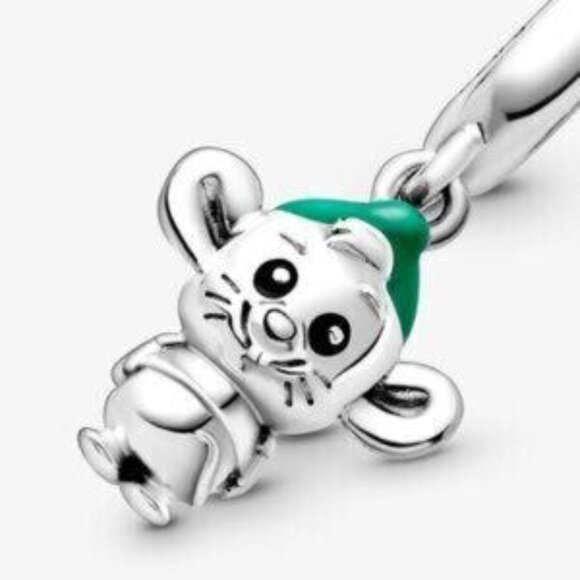 Pandora Disney Cinderella Gus Mouse Dangle Charm - Picture 2 of 4